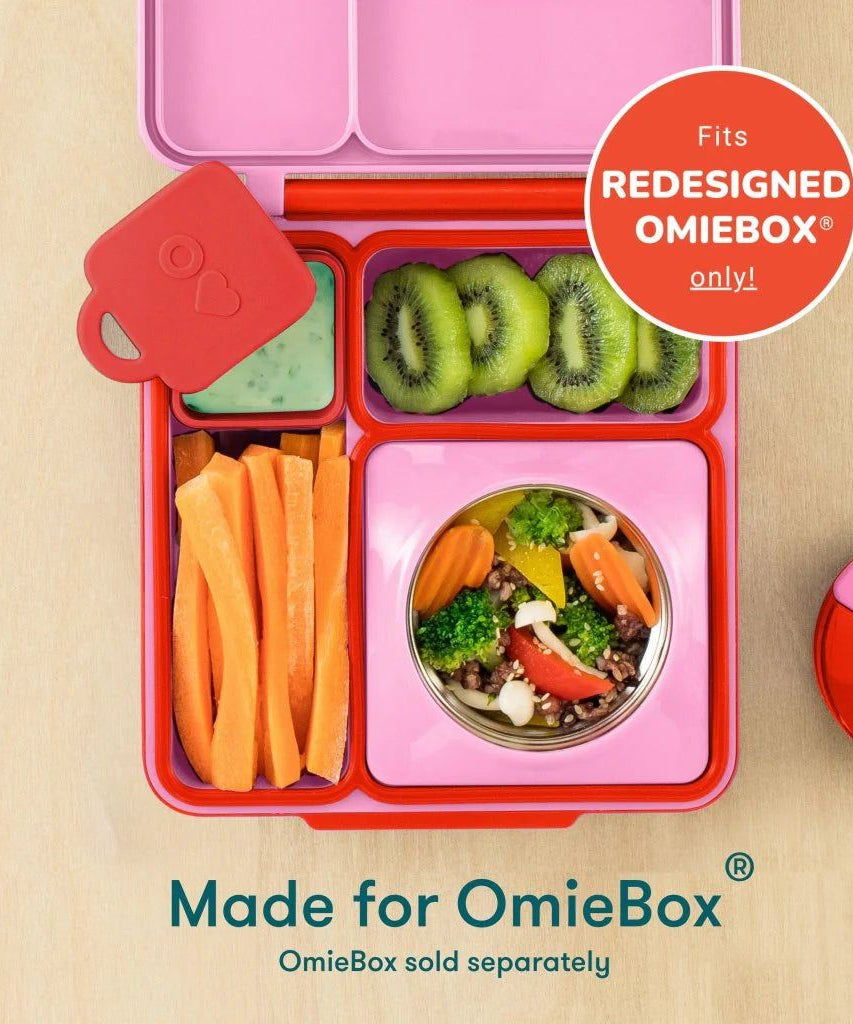 OmieBox 弁当箱 内仕切り 2個セット 赤と黄色