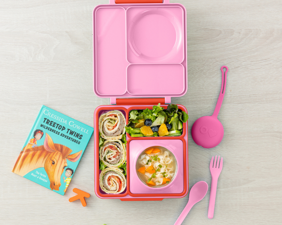 Omiebox - OmiePod Ballon Roze Siliconen Vork en Lepel Set