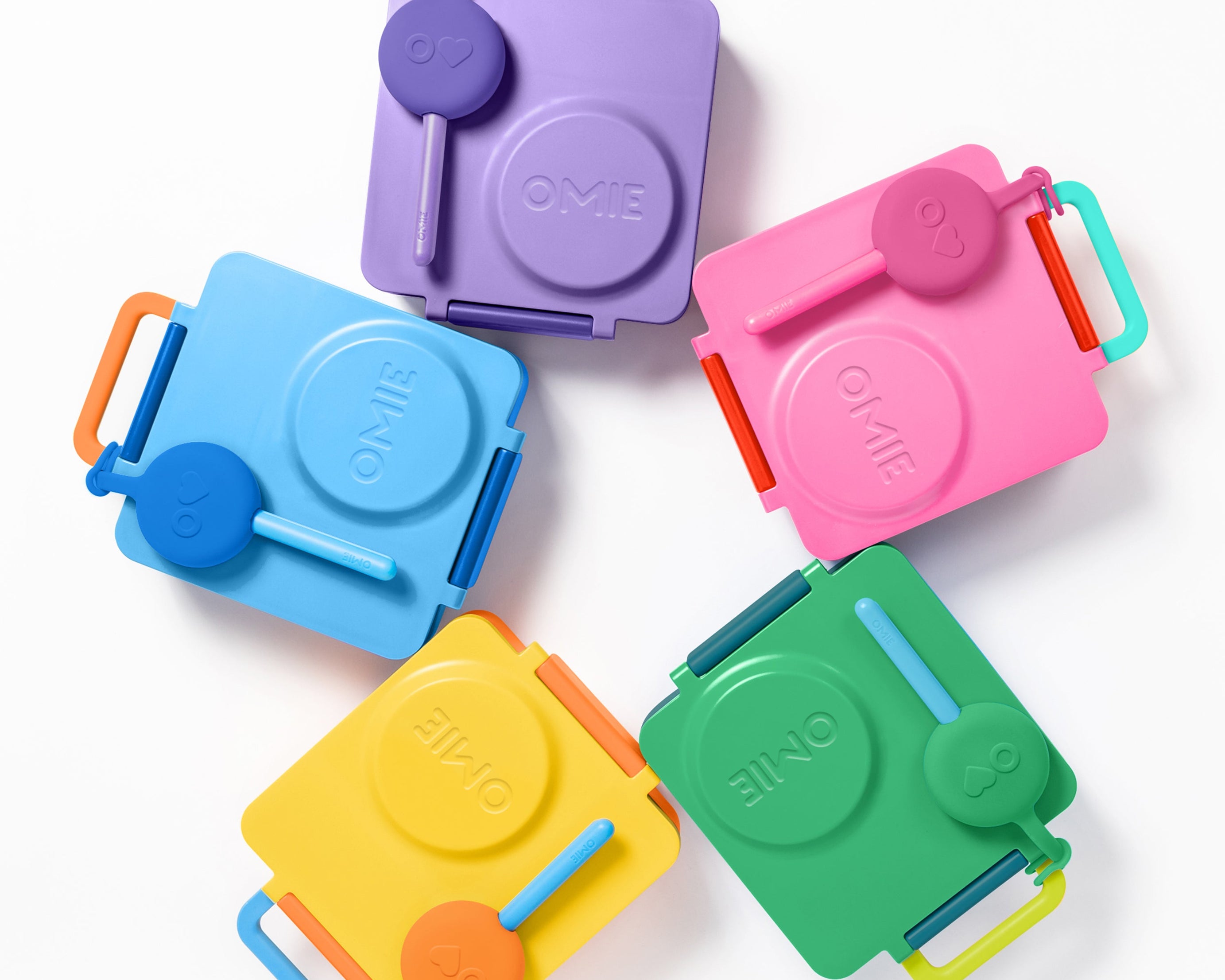 Omiebox - OmiePod Ballon Roze Siliconen Vork en Lepel Set