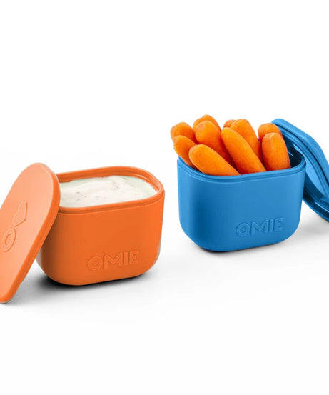 Omiebox - UP Bento Scatola Scomparti Interni 2 pezzi Blu/Arancione