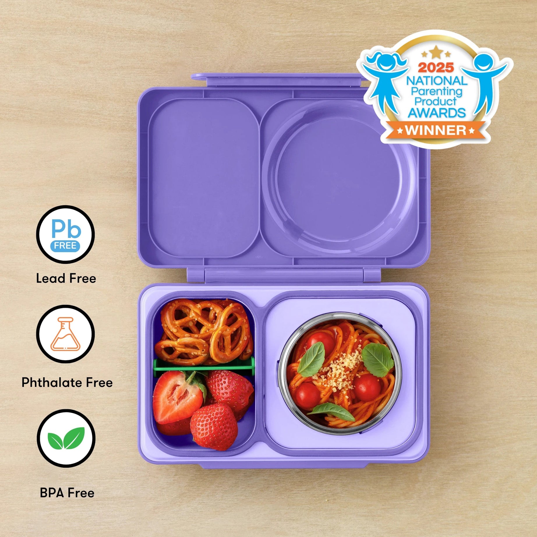 Omiebox - UP Insulated na 2nd Generation Galaxy Purple Bento Lunch Box