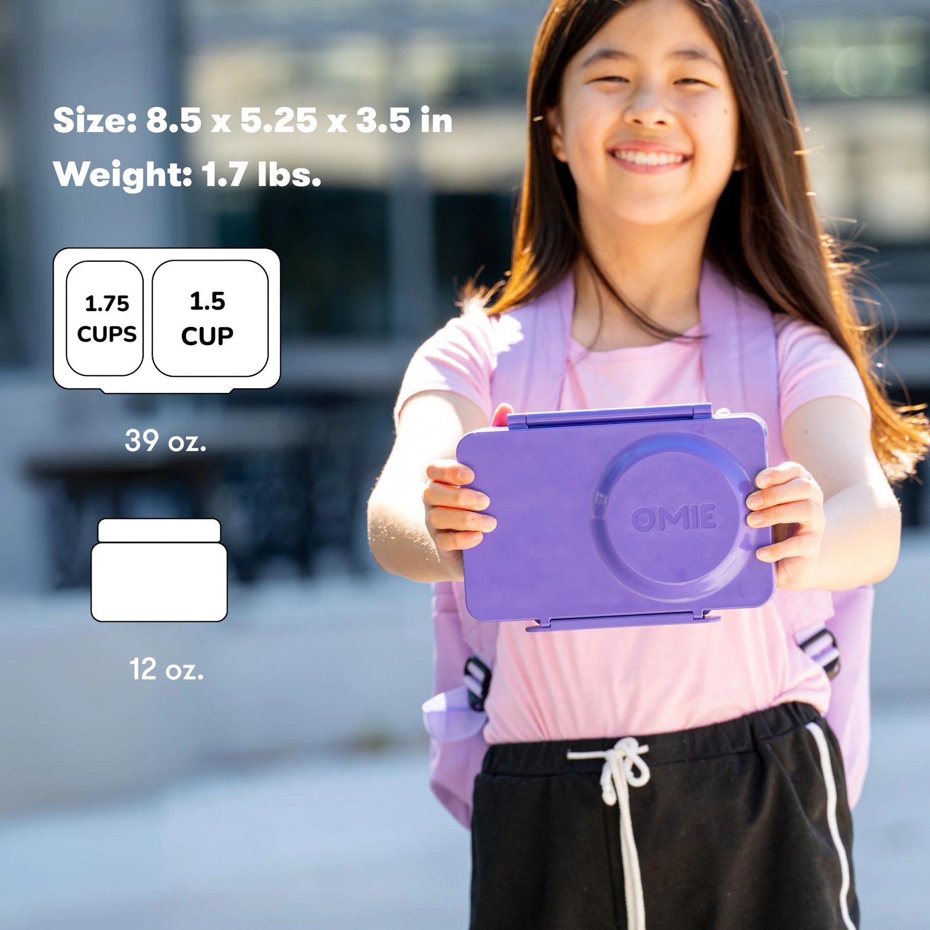 Omiebox - UP Insulated na 2nd Generation Galaxy Purple Bento Lunch Box