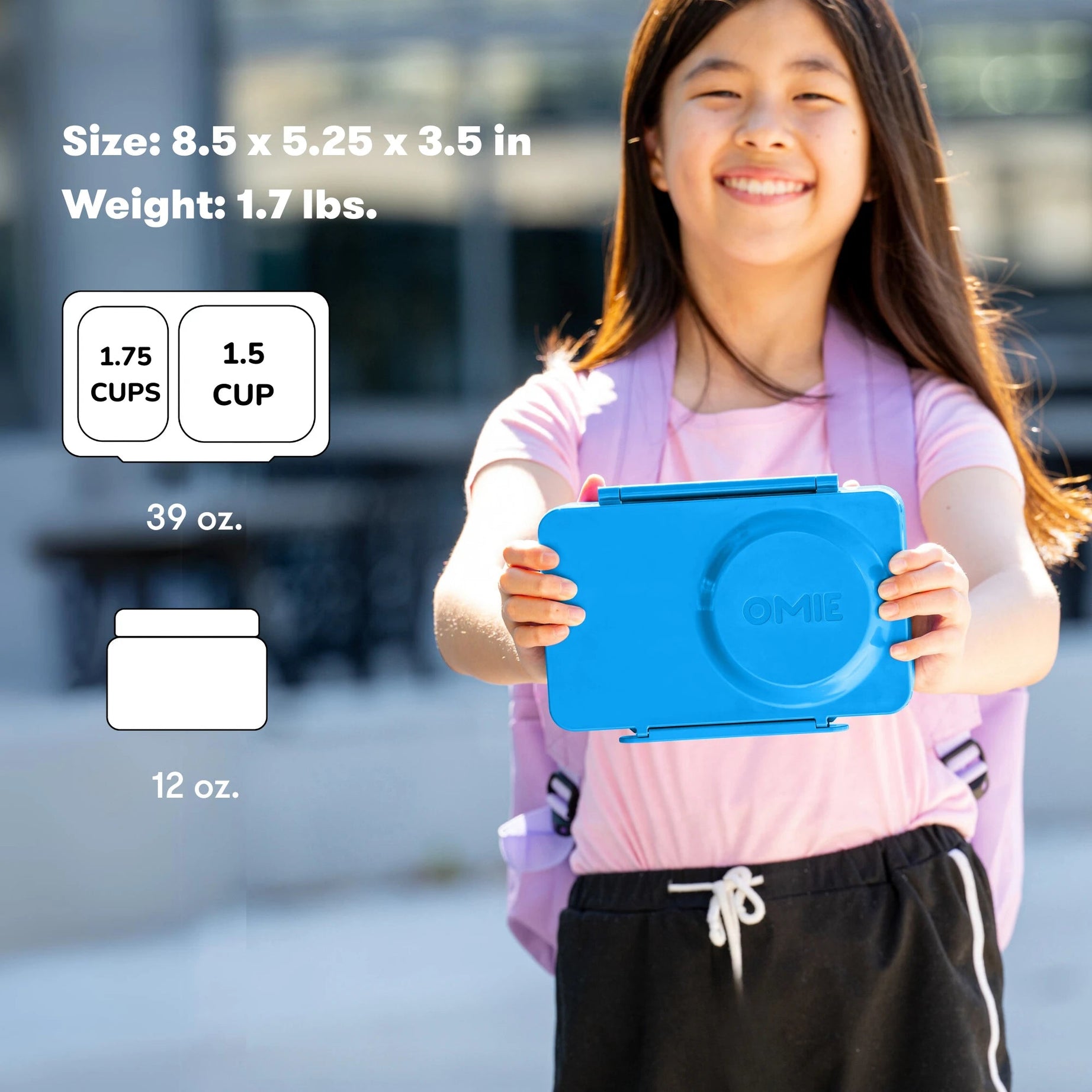 Omiebox - UP Insulated 2nd Generation Cosmic Blue Bento Lunch Box