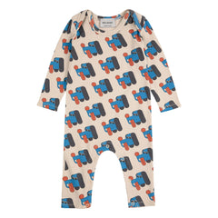 Bobo Choses - Overall aus Bio-Baumwolle mit Hunde-Print | Beige