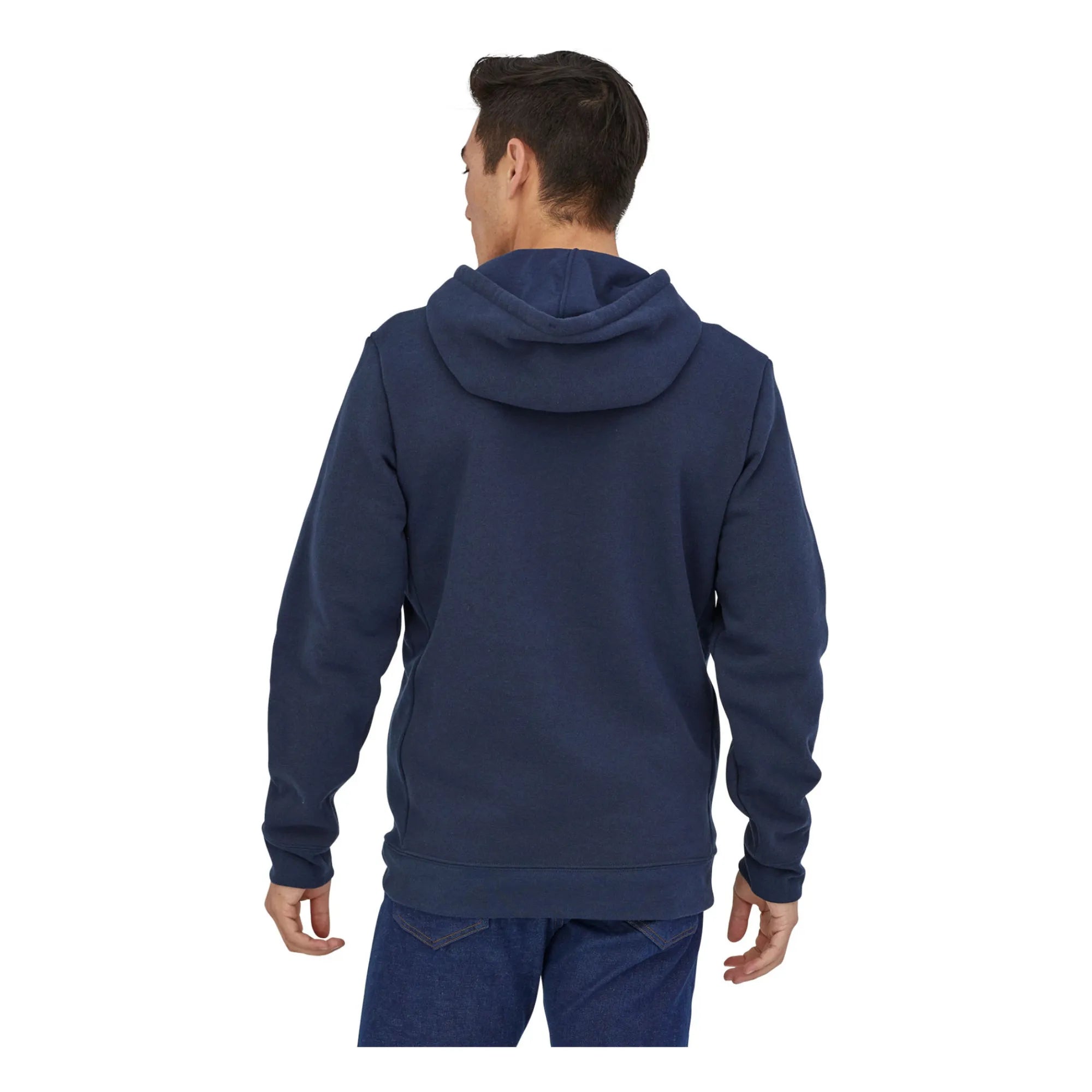 Patagonia - P-6 Logo Recycled Polyester Hoodie - Men's Collection | Navy Blue