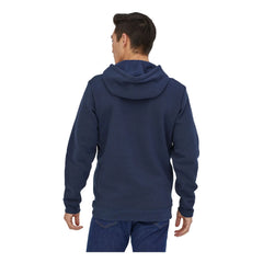 Patagonia - P-6 Logo Recycled Polyester Hoodie - Men's Collection | Navy Blue