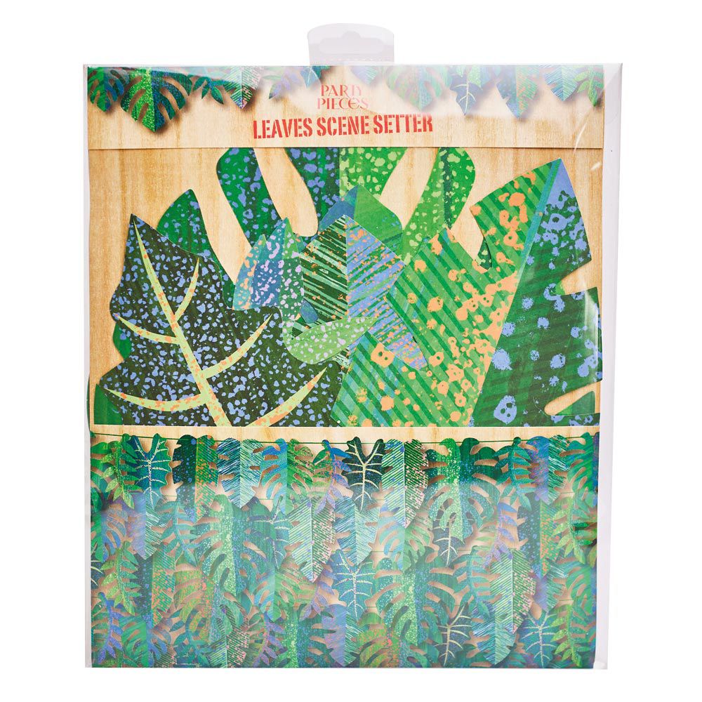 Party Pieces - Explorer Dino Leaf Patterned Hanging Ornaments 