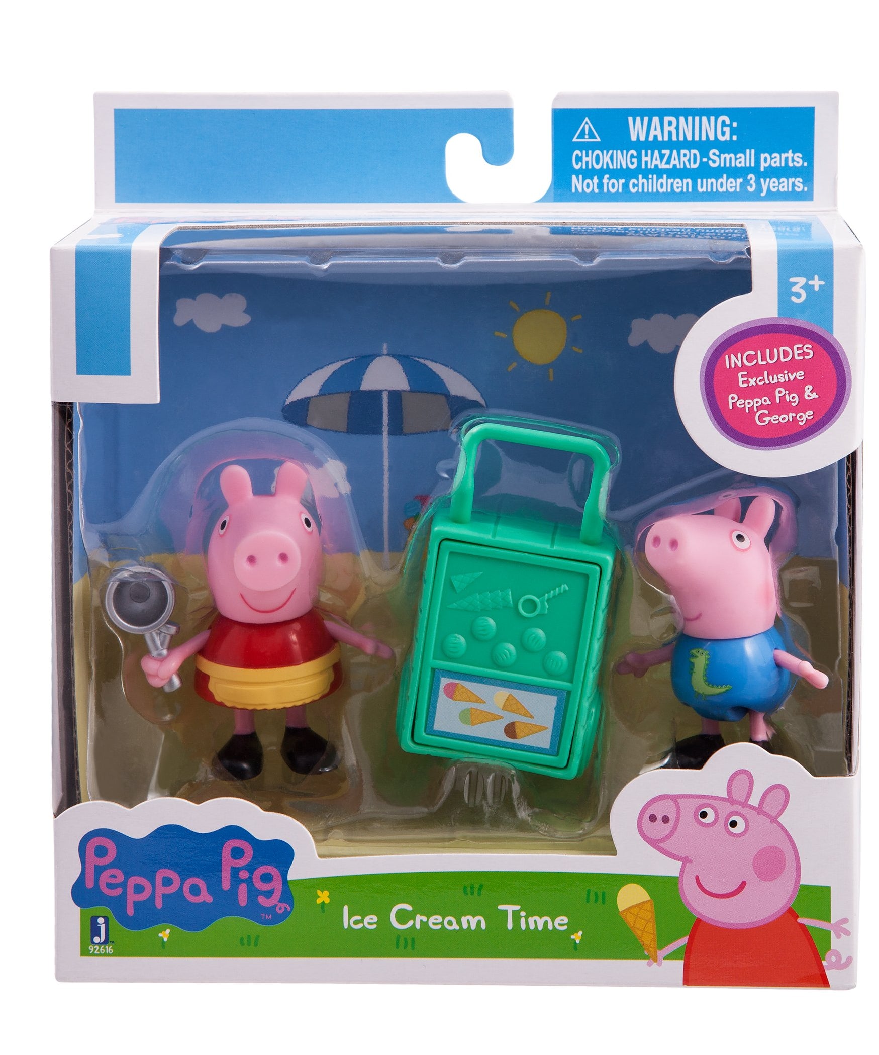 Peppa Pig - IJscoman Peppa en Broertje George Figuren Speelgoed Set