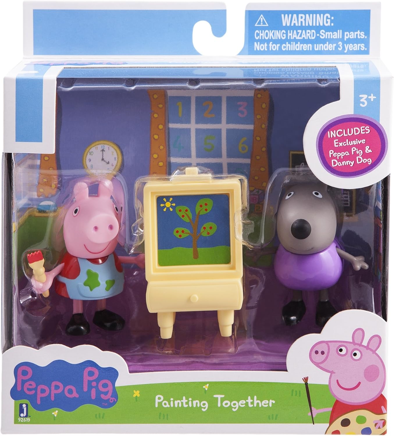Peppa Pig - Set de Juguetes de Figuras Peppa y Danny el Perro Pintando