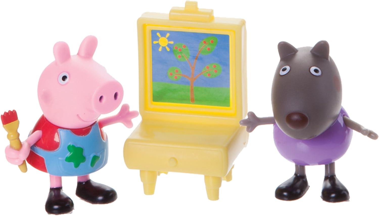 Peppa Pig - Set de Juguetes de Figuras Peppa y Danny el Perro Pintando