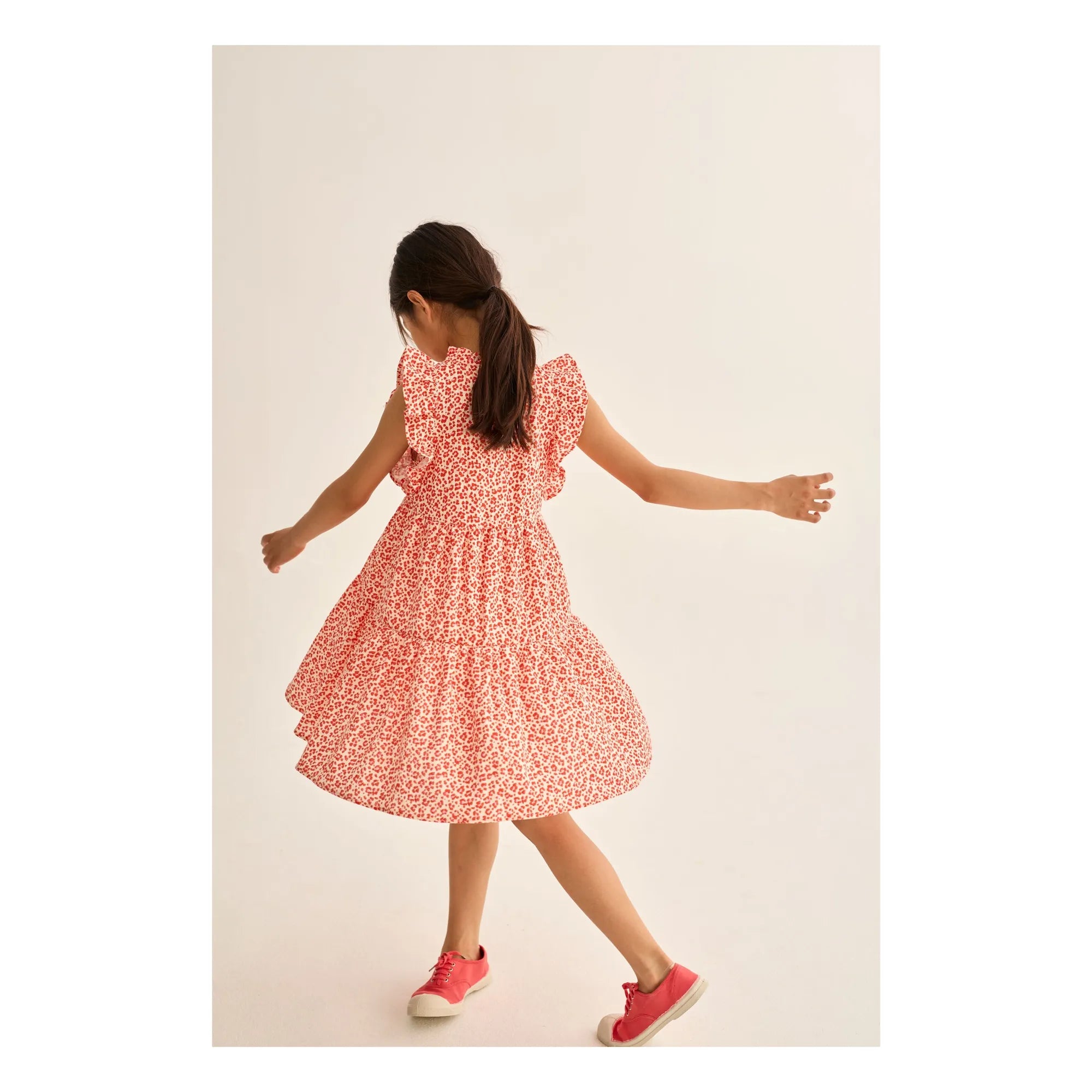 Cozmo - Perla Leopardenkleid | Rot