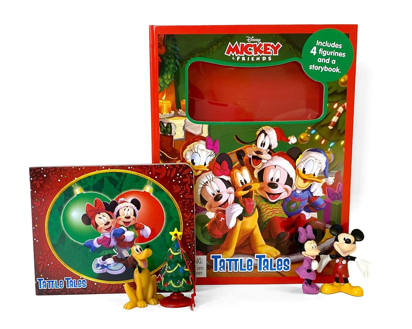 Phidal - Mickey e Amigos Diversão de Natal Livro de Atividades e Histórias em Inglês com Figura de Brinquedo