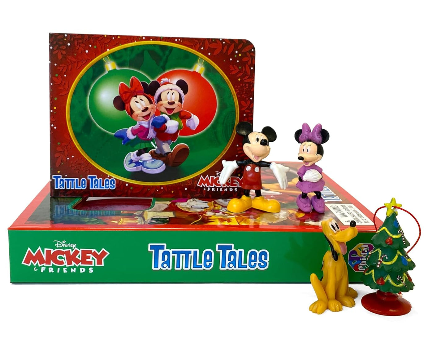 Phidal - Mickey e Amigos Diversão de Natal Livro de Atividades e Histórias em Inglês com Figura de Brinquedo