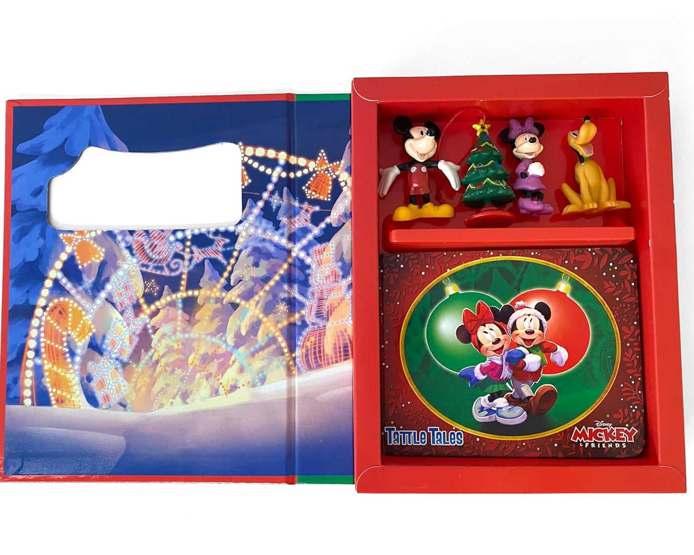 Phidal - Mickey e Amigos Diversão de Natal Livro de Atividades e Histórias em Inglês com Figura de Brinquedo