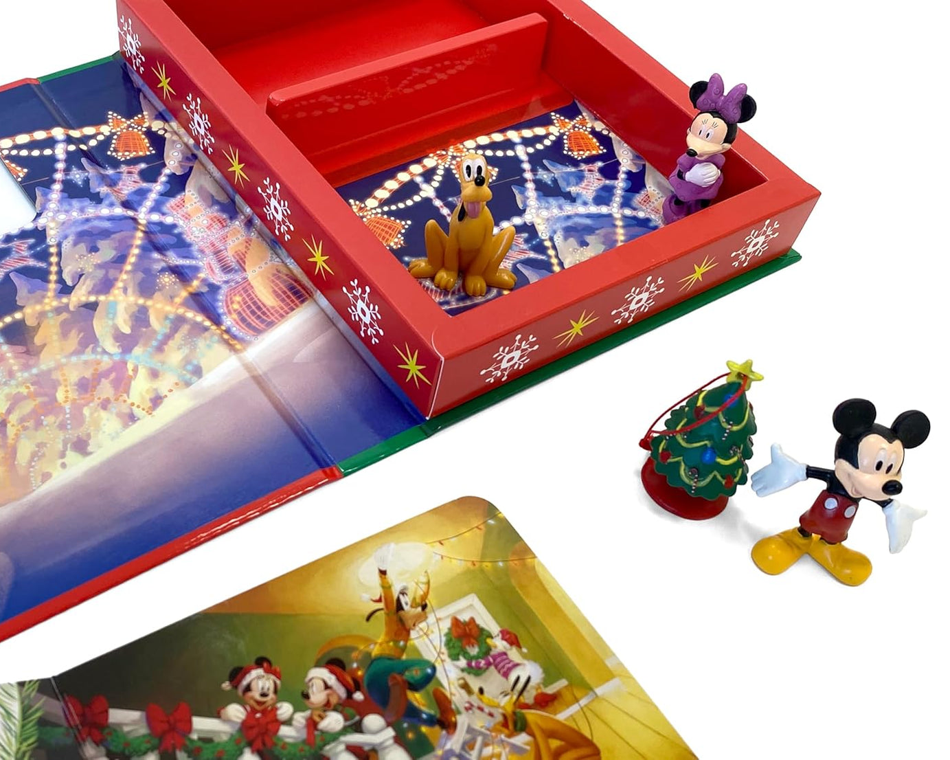 Phidal - Mickey e Amigos Diversão de Natal Livro de Atividades e Histórias em Inglês com Figura de Brinquedo