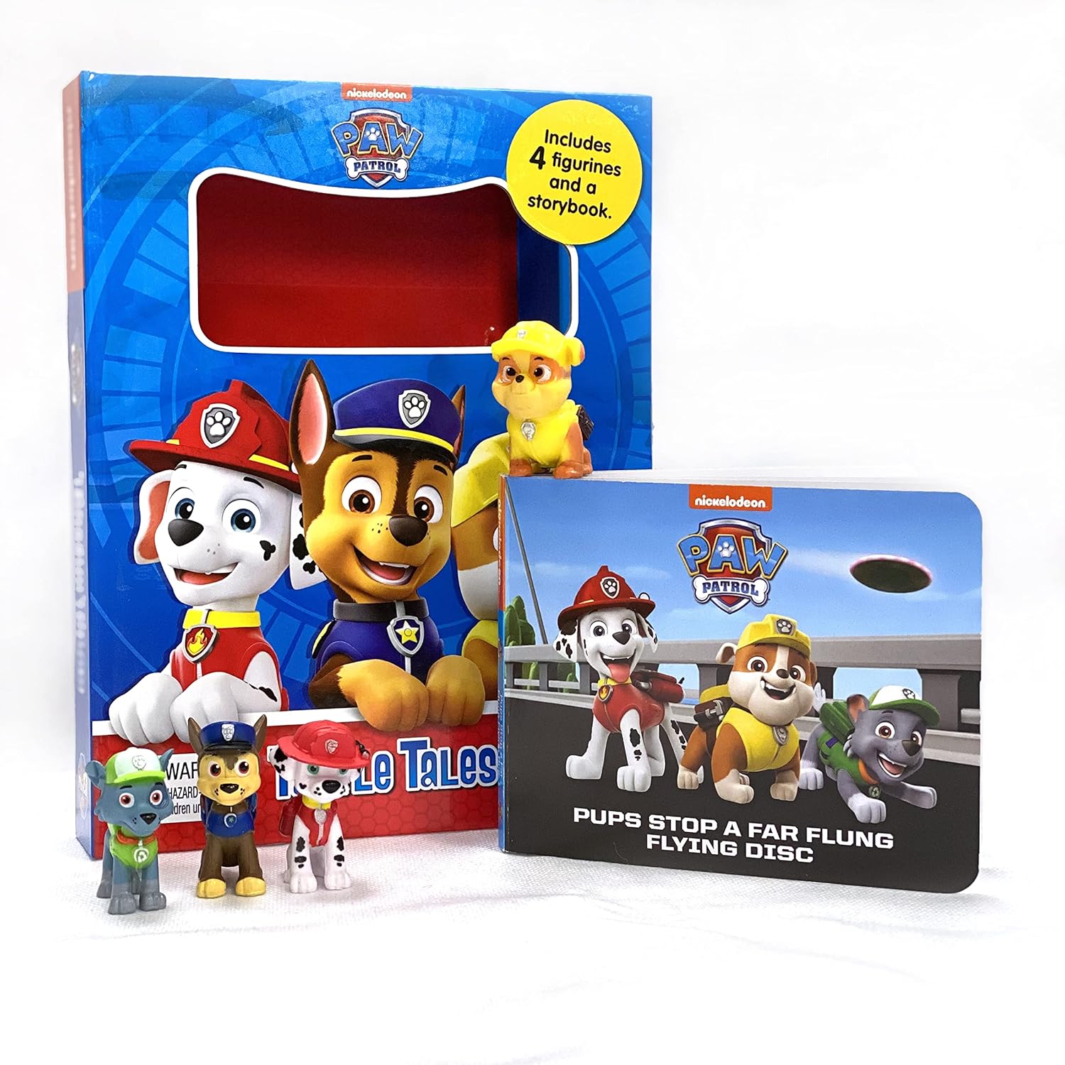Phidal - Paw Patrol Tattle Tales Figür Oyuncaklı İngilizce Aktivite ve Hikaye Kitabı