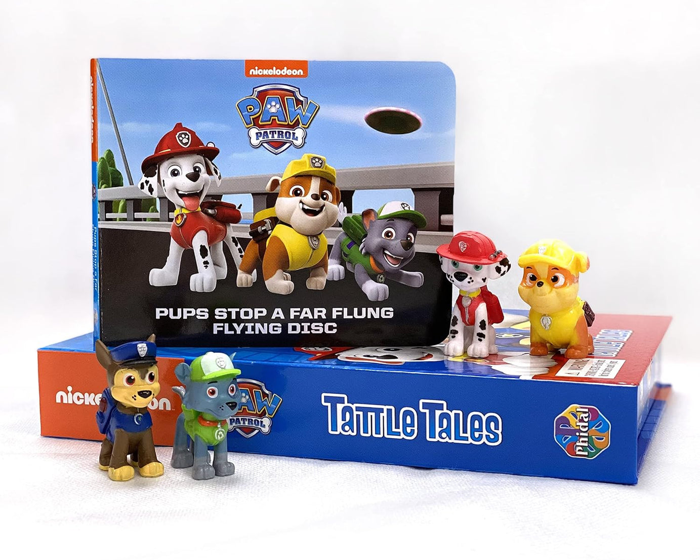Phidal - Paw Patrol Tattle Tales Figür Oyuncaklı İngilizce Aktivite ve Hikaye Kitabı