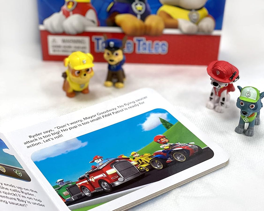 Phidal - Paw Patrol Tattle Tales Figür Oyuncaklı İngilizce Aktivite ve Hikaye Kitabı