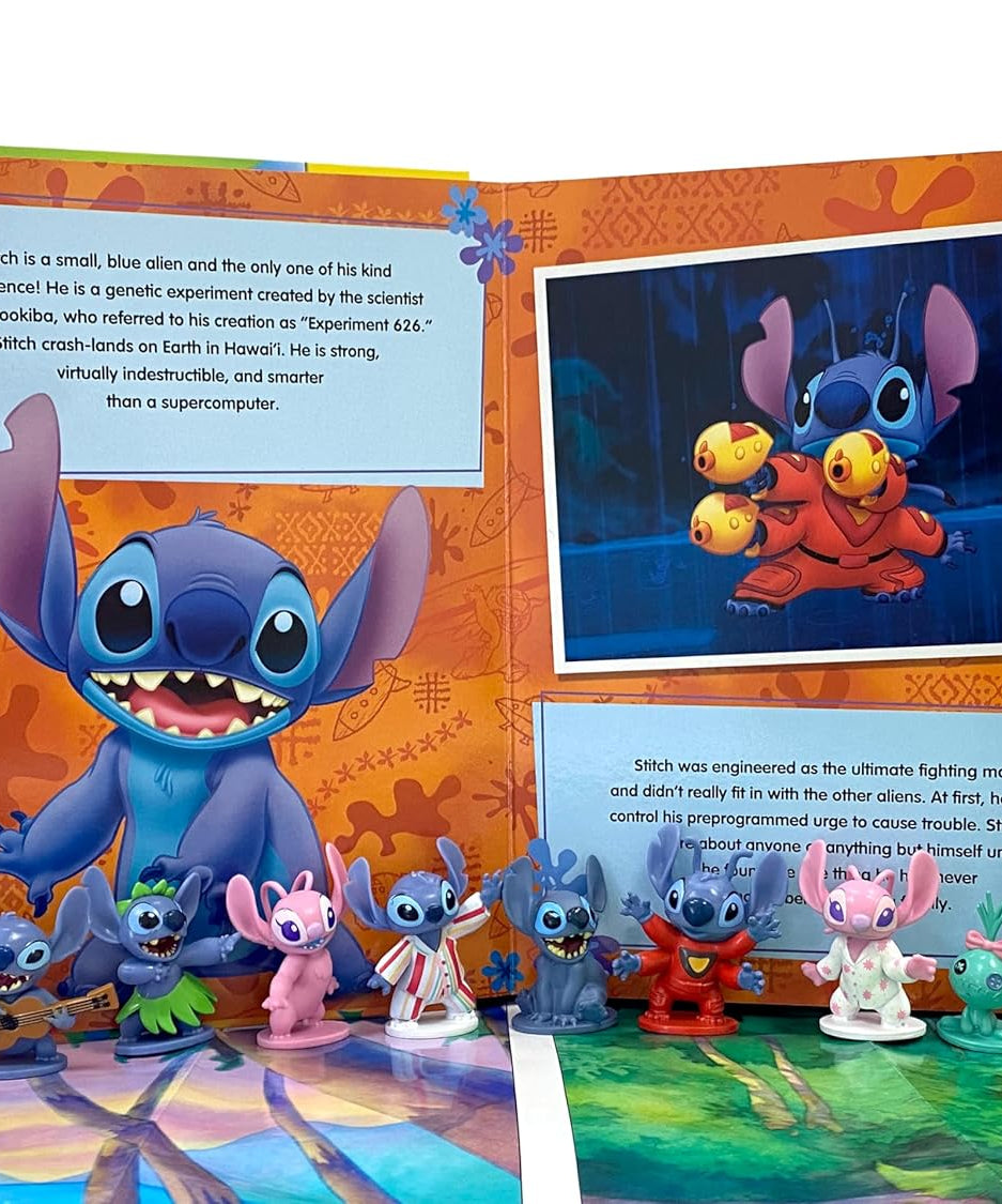 Phidal - Книга с английскими активностями и историями с фигуркой Stitch