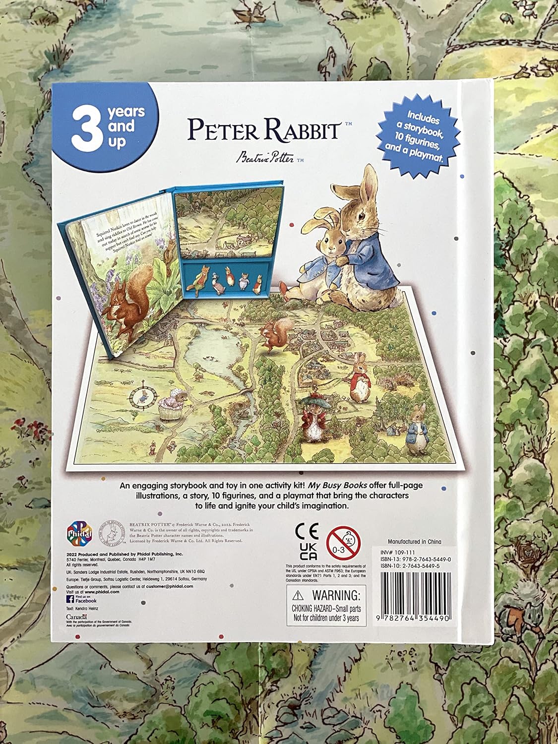 Phidal - Libro de actividades e historias en inglés con figura de conejo Peter