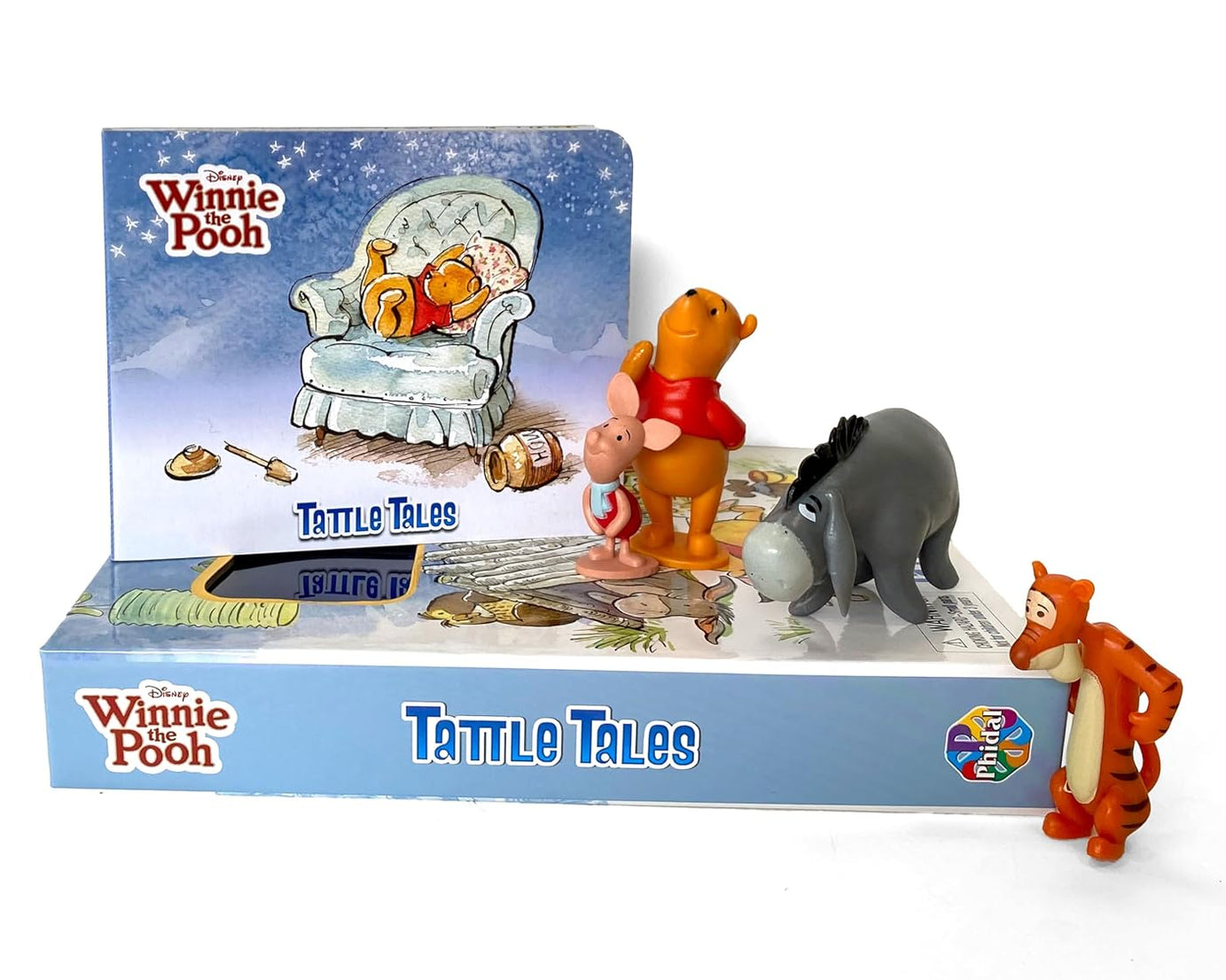 Phidal - Winnie the Pooh Tattle Tales Figür Oyuncaklı İngilizce Aktivite ve Hikaye Kitabı