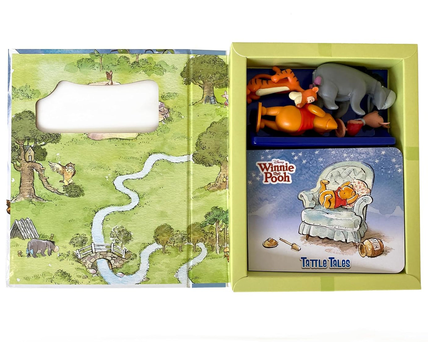 Phidal - Winnie the Pooh Tattle Tales Figür Oyuncaklı İngilizce Aktivite ve Hikaye Kitabı