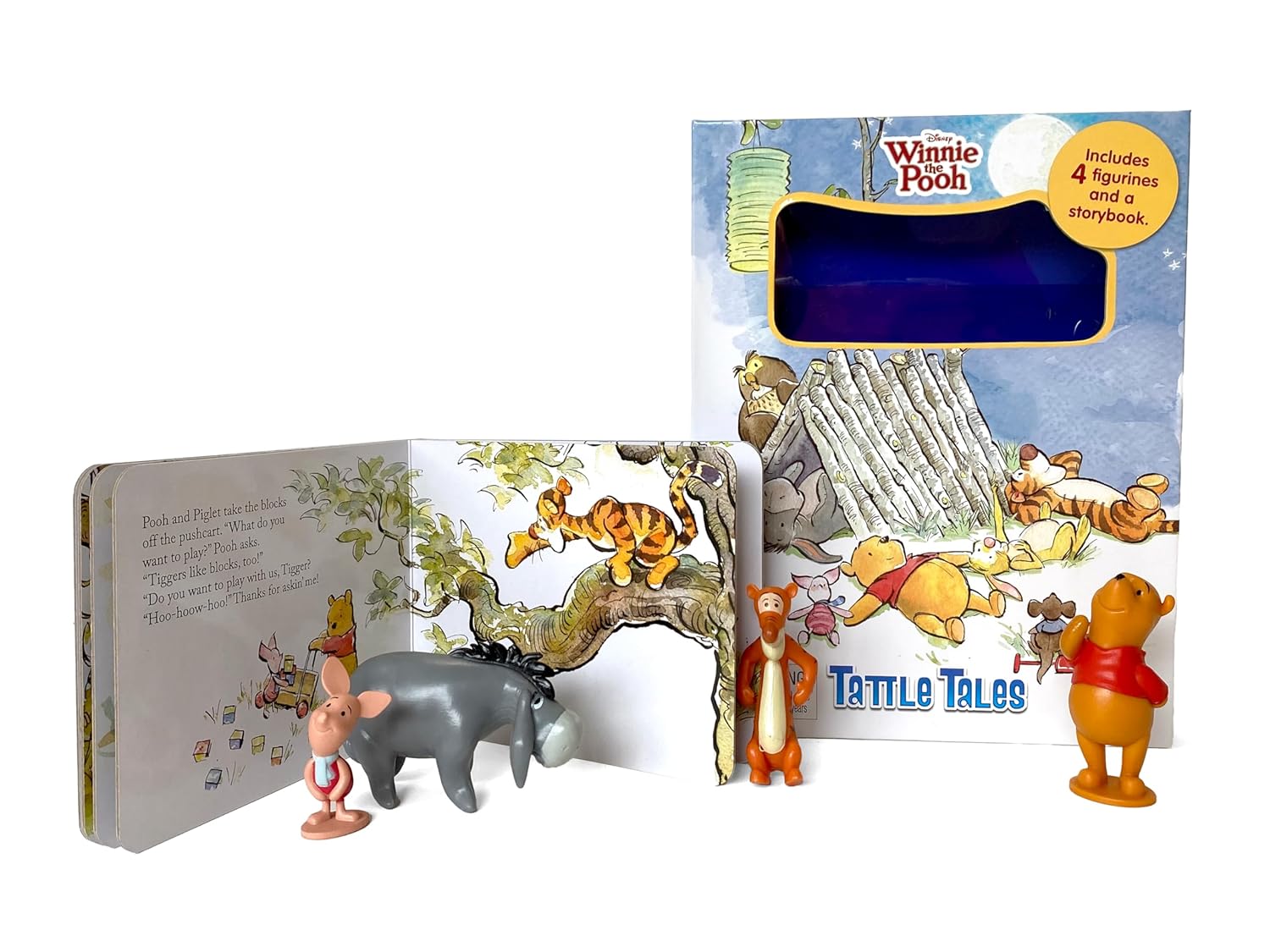 Phidal - Winnie the Pooh Cuentos Chismosos Libro de Actividades e Historias en Inglés con Figura de Juguete
