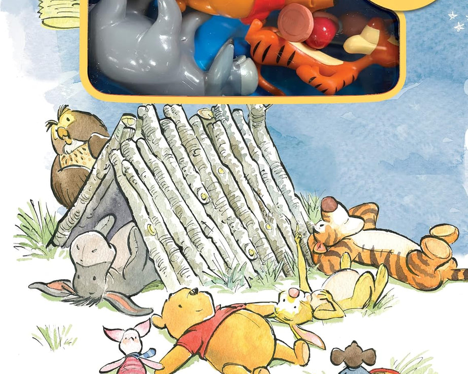Phidal - Winnie the Pooh Tattle Tales Figür Oyuncaklı İngilizce Aktivite ve Hikaye Kitabı