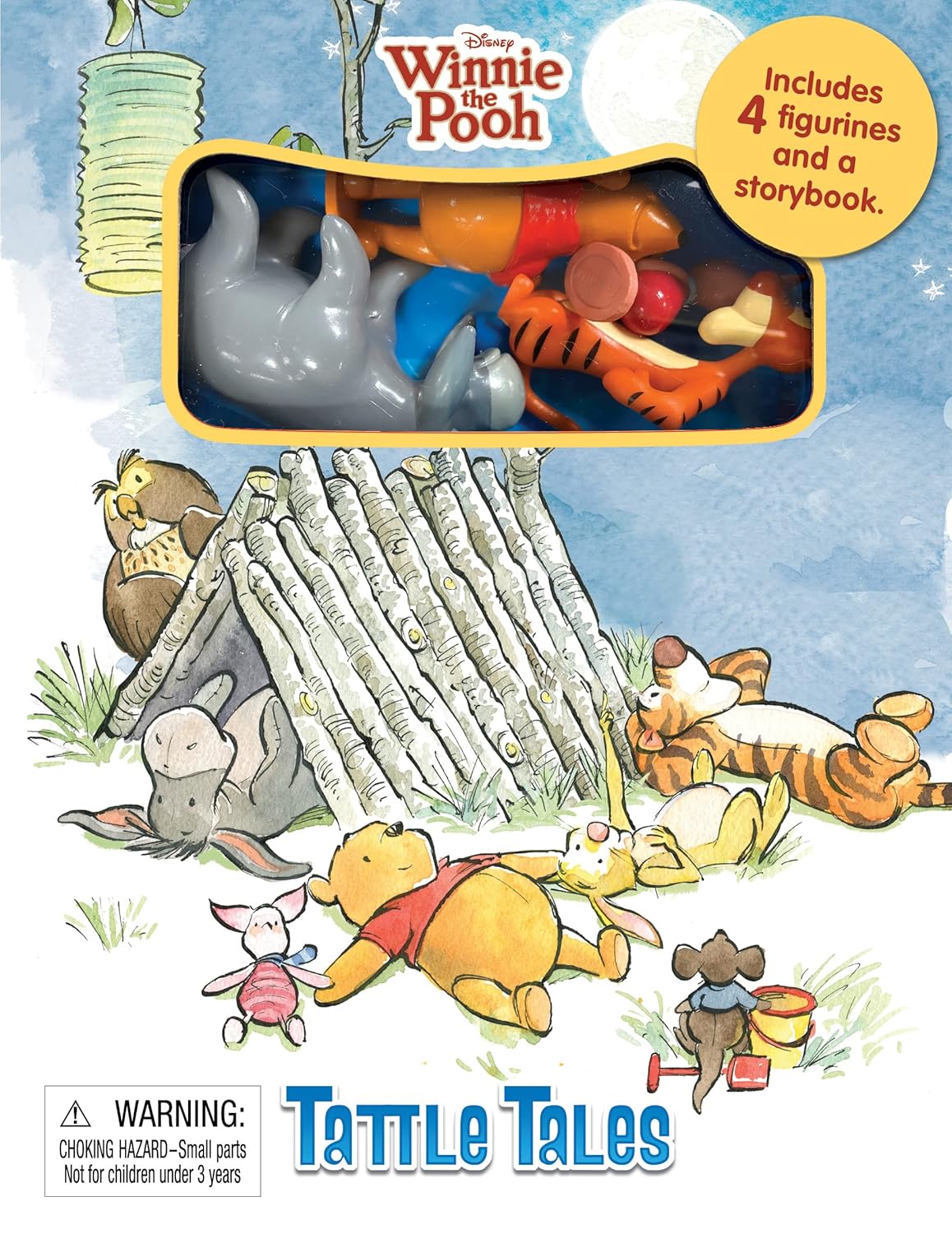 Phidal - Winnie the Pooh Cuentos Chismosos Libro de Actividades e Historias en Inglés con Figura de Juguete