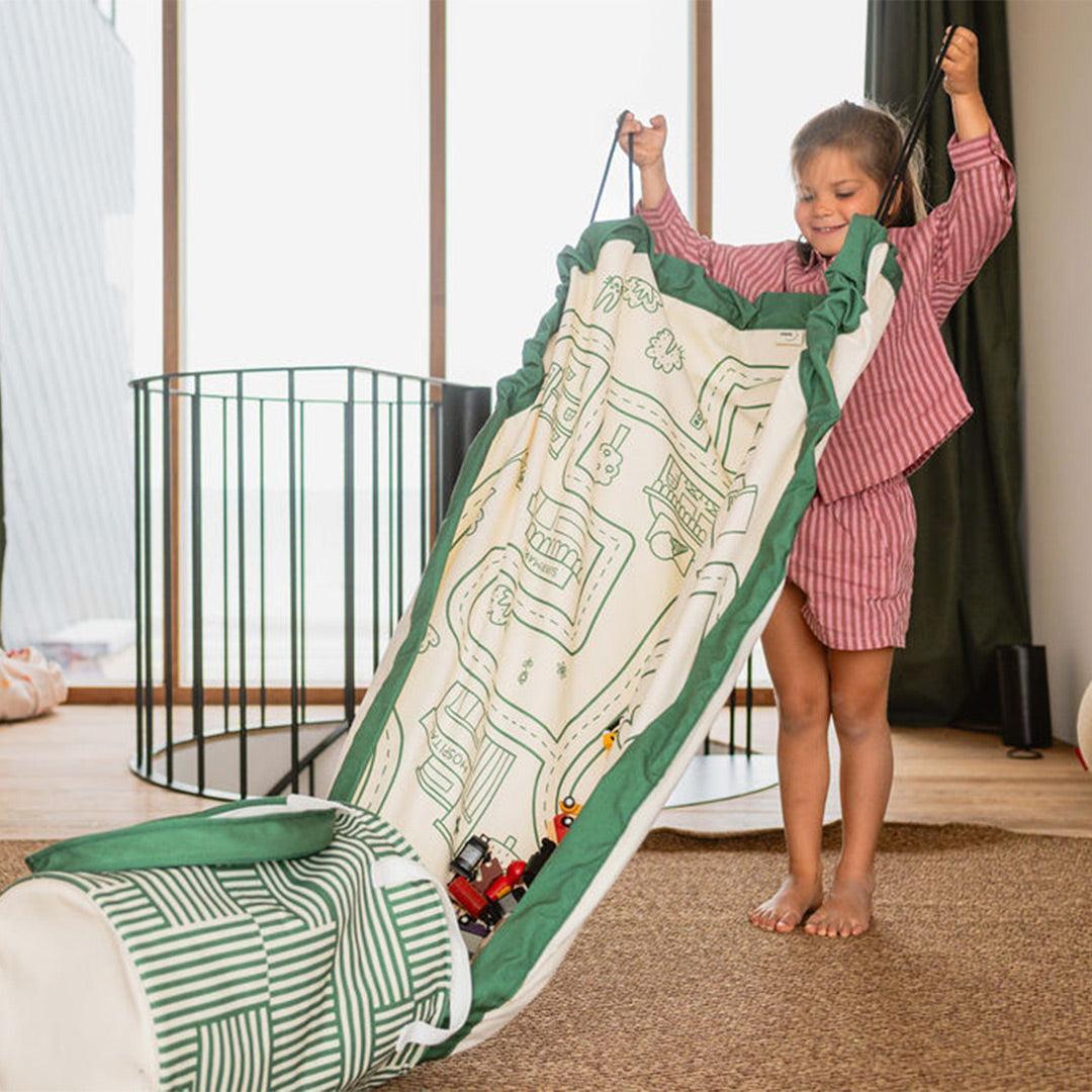 Play & Go Convertible Toy Storage Bag & Mat - Road-Play Mats-Road- | Natural Baby Shower