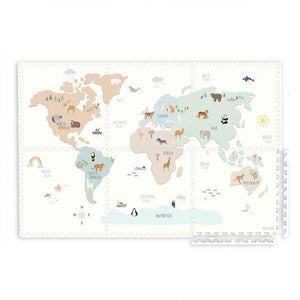 Play & Go Tiloo Puzzle Play Mat - World Map-Play Mats-World Map- | Natural Baby Shower
