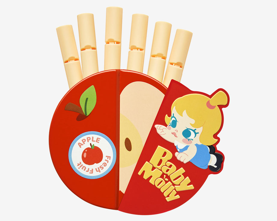 Pop Mart - Coffret de rangement opaque à fermeture magnétique de la série d'arômes fruités Baby Molly original