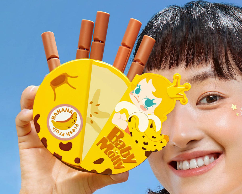 Pop Mart - Coffret de rangement opaque à fermeture magnétique de la série d'arômes fruités Baby Molly original