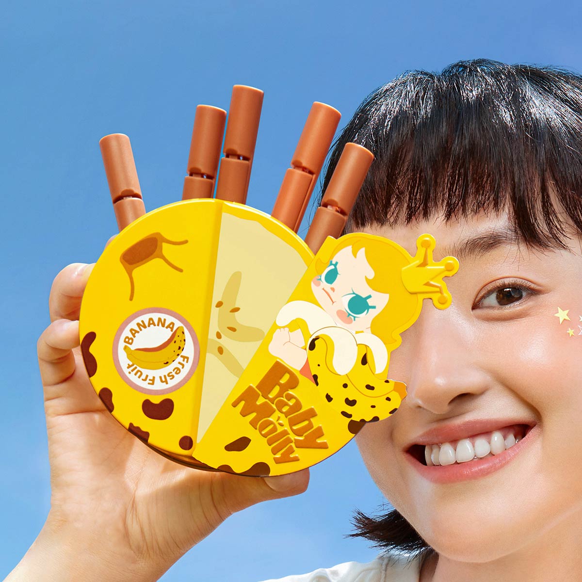 Pop Mart - Set de Caja Opaca con Cierre Magnético de la Serie de Aromas Frutales Original Baby Molly