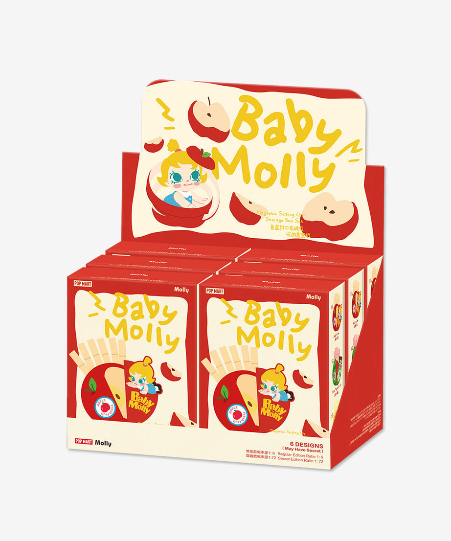 Pop Mart - Set de Caja Opaca con Cierre Magnético de la Serie de Aromas Frutales Original Baby Molly