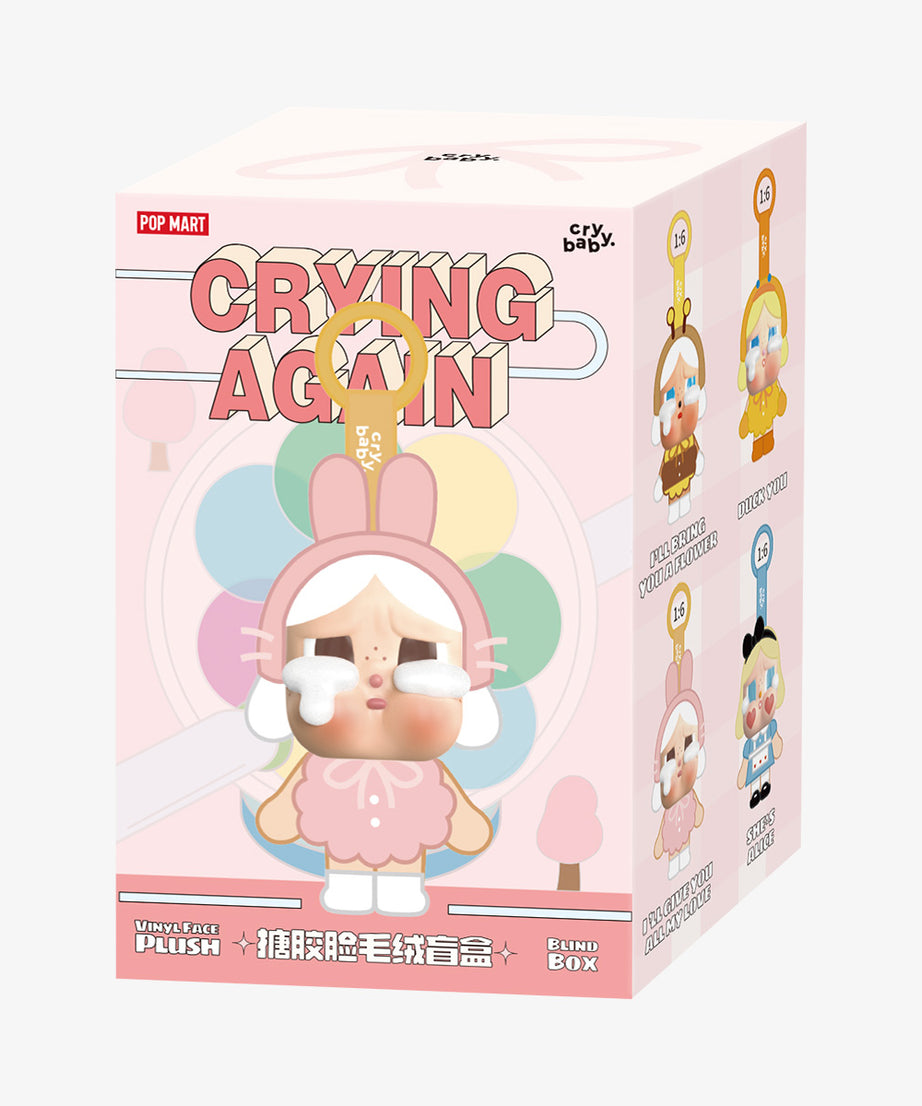 Pop Mart - Orijinal Crybaby Crying Again Serisi Vinil Peluş Bebek Süpriz Kör Paket