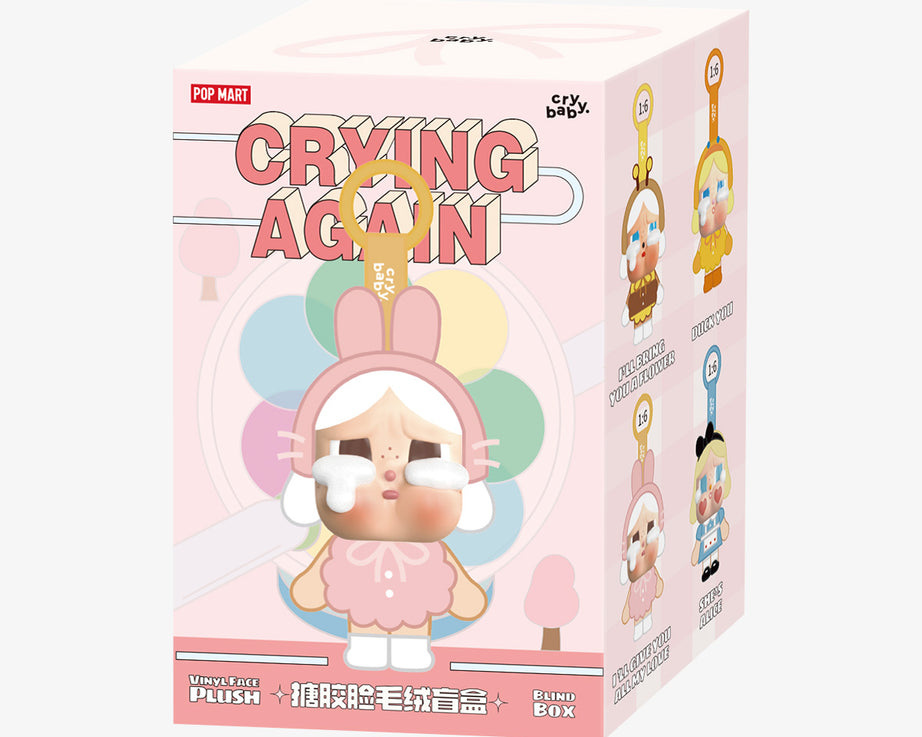 Pop Mart - Orijinal Crybaby Crying Again Serisi Vinil Peluş Bebek Süpriz Kör Paket