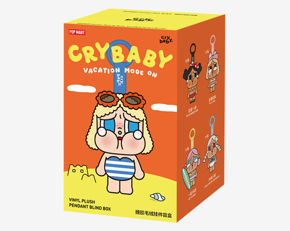 Pop Mart - Original Crybaby Vacation Mode On Serie Vinyl Plüschpuppe Überraschung Blindpaket