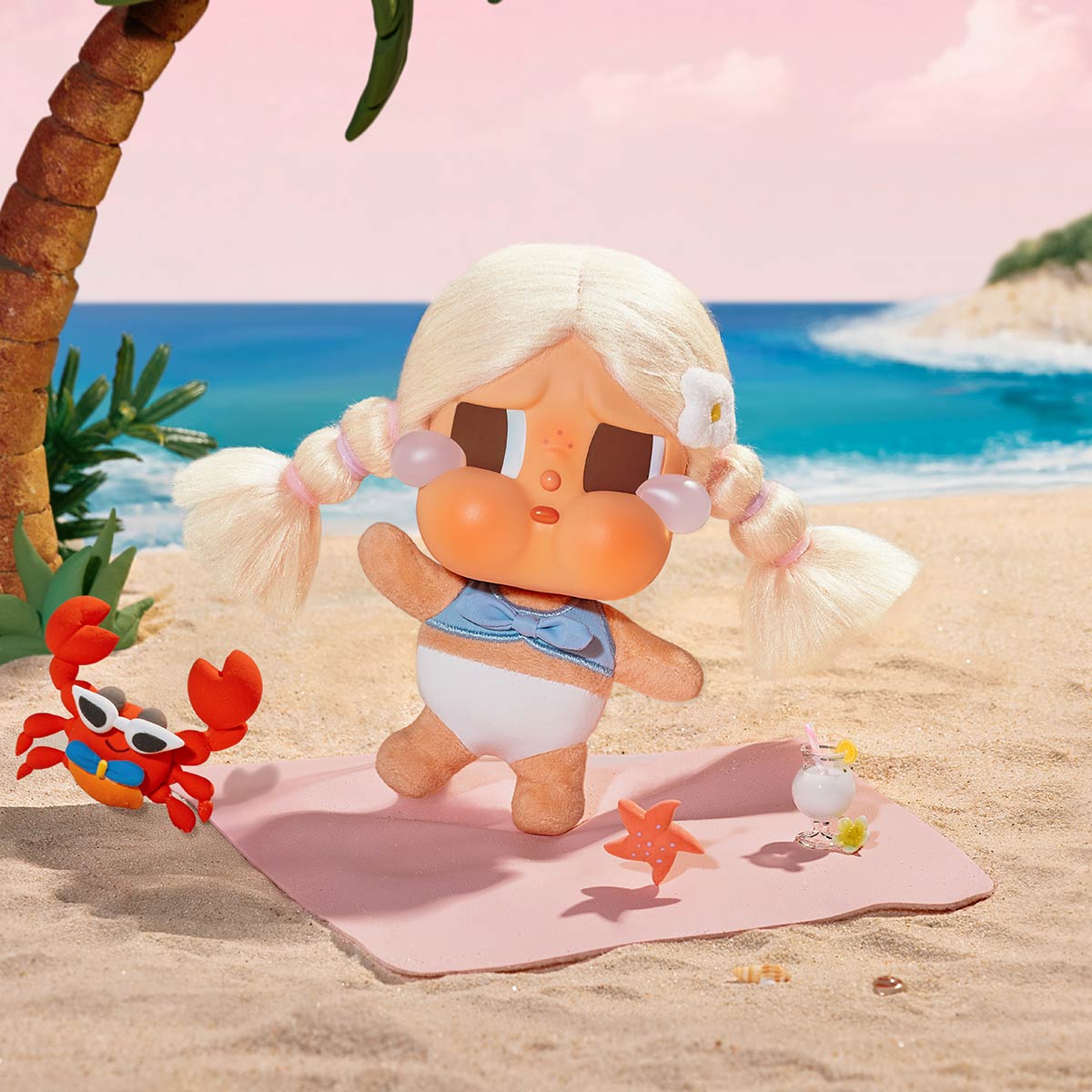 Pop Mart - Orijinal Crybaby Vacation Mode On Serisi Vinil Peluş