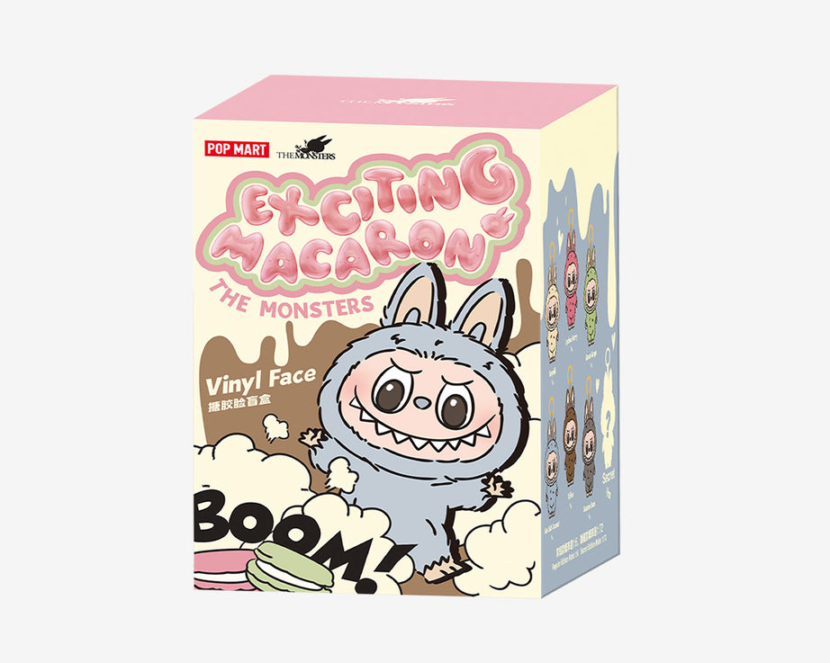 Pop Mart - Orijinal Labubu THE MONSTERS: Exciting Macaron Vinil Peluş Bebek Süpriz Kör Paket