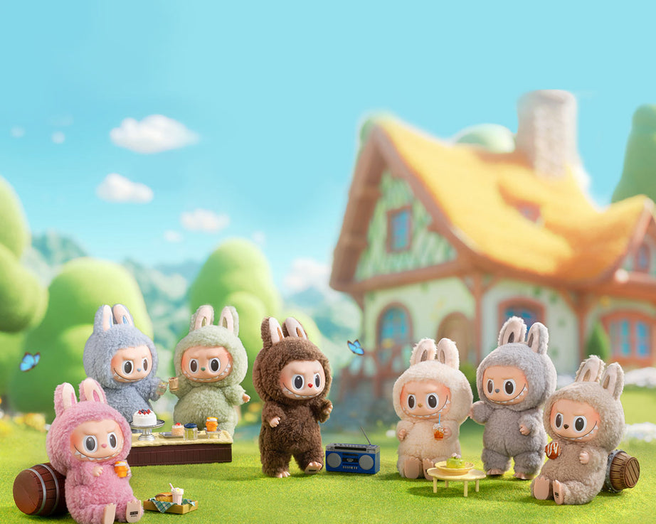 Pop Mart - Orijinal Labubu THE MONSTERS: Exciting Macaron Vinil Peluş Bebek Süpriz Kör Paket