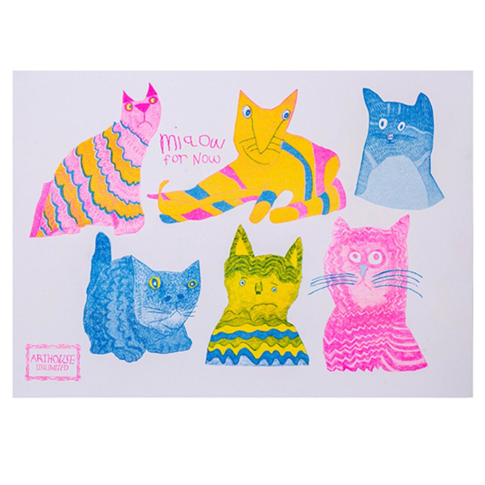 Portico Designs - Arthouse Unlimited Miaow A5 Sert Kapaklı Günlük