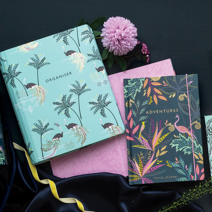 Portico Designs - Sara Miller: Botanik Cennet A5 Seyahat Günlüğü