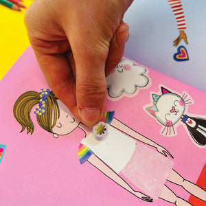 Rachel Ellen - Grl Pwr Çıkartma Sahnesi Boyama ve Etkinlik Kitabı