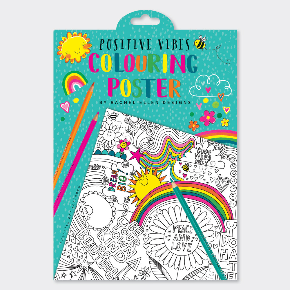 Rachel Ellen - Affiches de coloriage Dev Positive Vibes