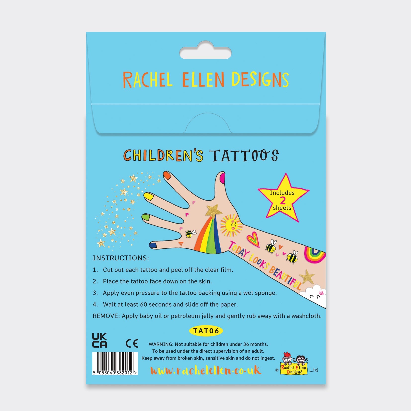 Rachel Ellen - Sunny Days Tatuaggi Temporanei per Bambini