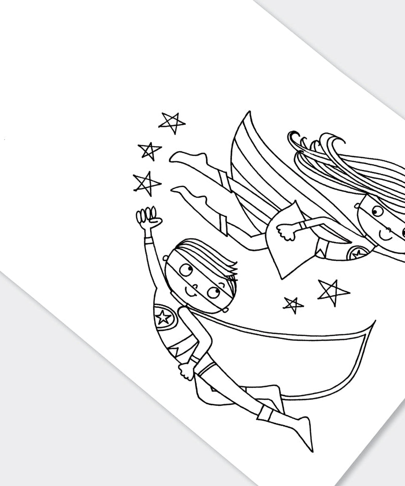 Rachel Ellen - Super Hero Coloring Book