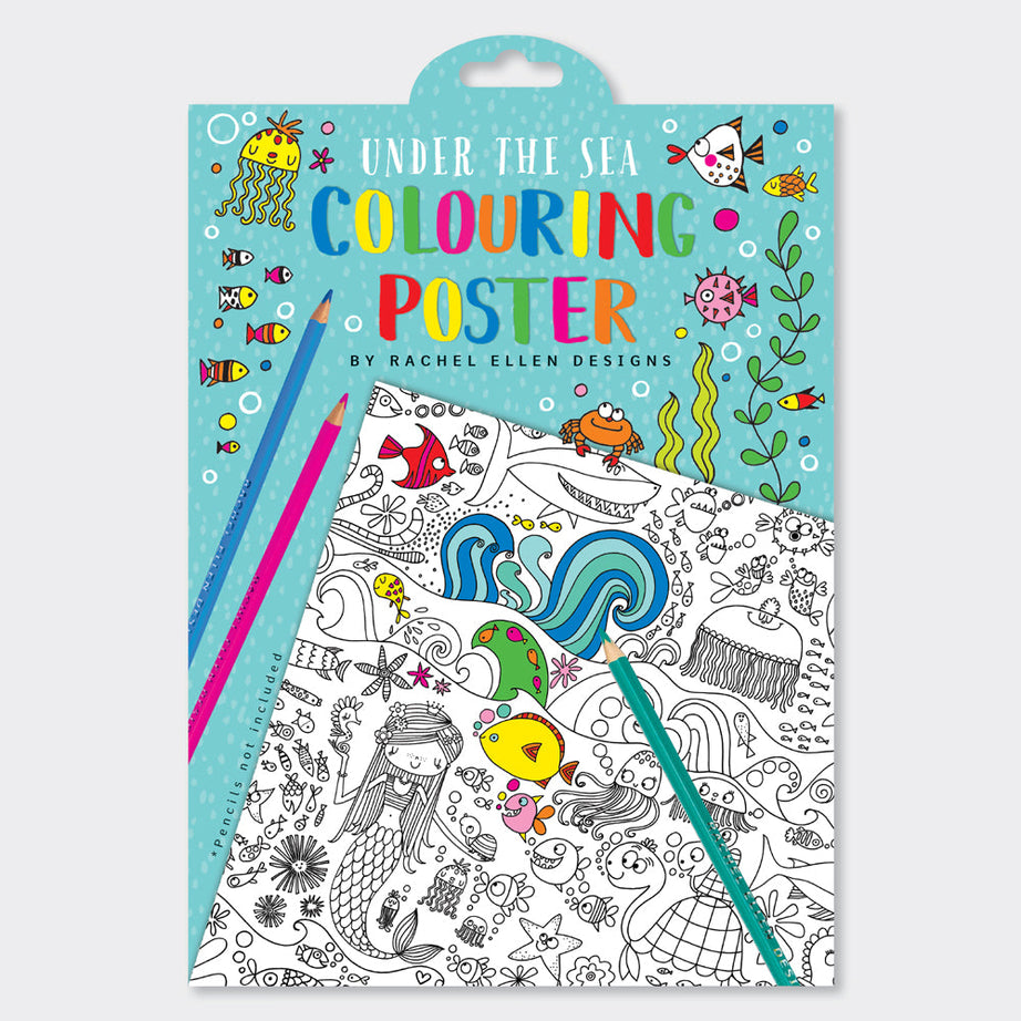 Rachel Ellen - 海の下のDev塗り絵ポスター