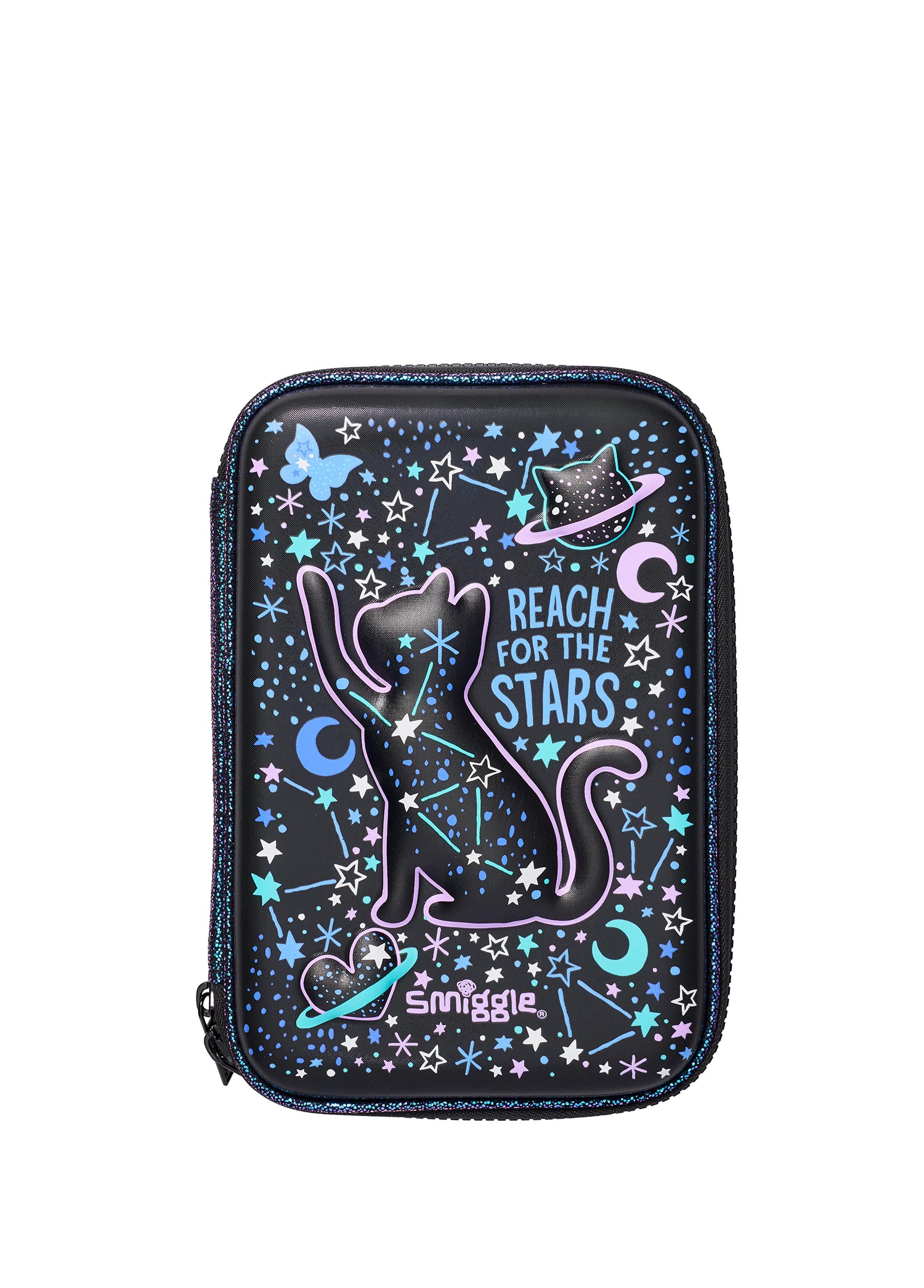 Smiggle - Wild Side Hardtop Kalem Kutusu-Dinossi
