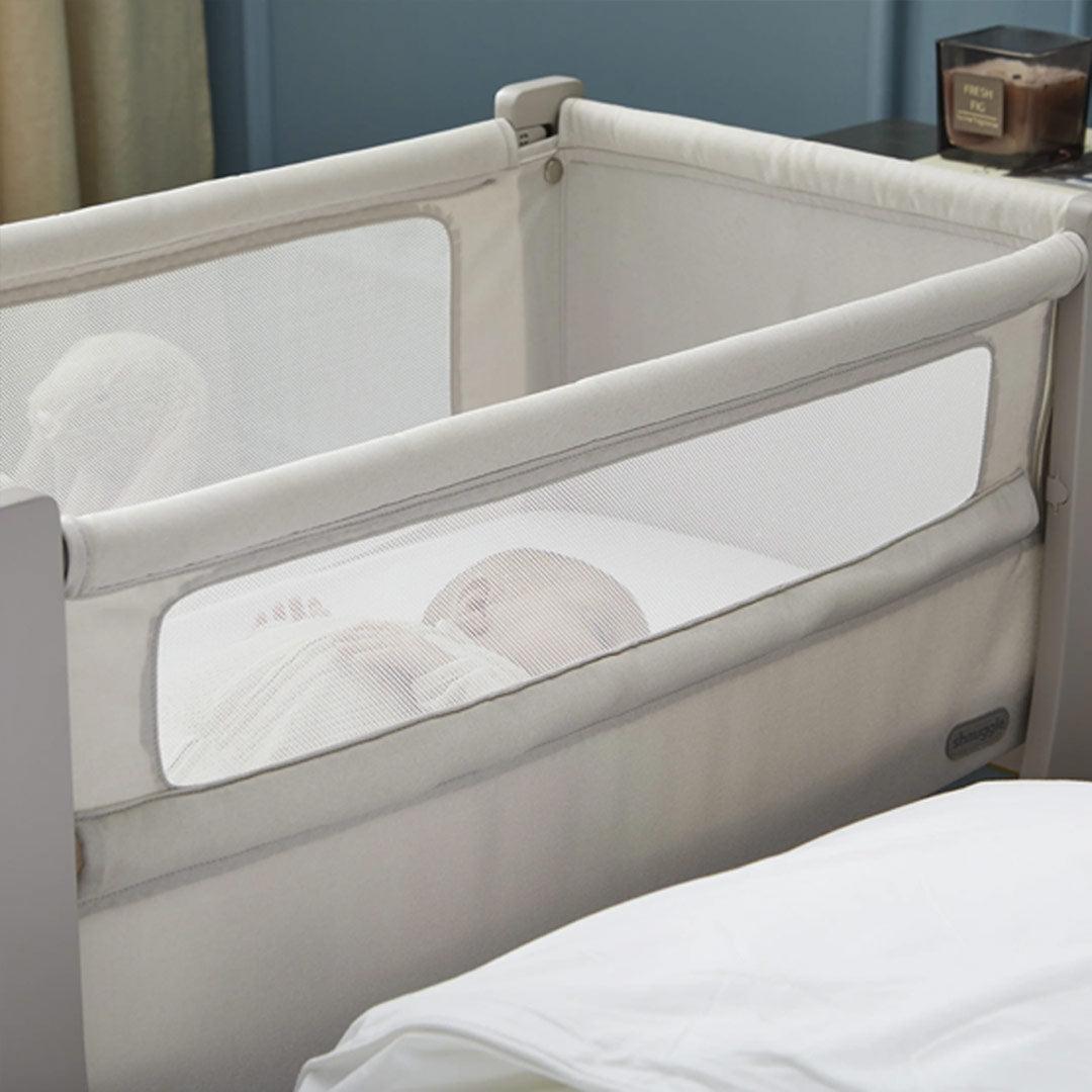 Shnuggle Air Lite Bedside Crib Bundle - Taupe-Bedside Cribs-Taupe- | Natural Baby Shower